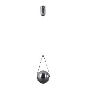 Lampa wisząca Rastia PND-34361-S-CH-SG chromowana oprawa z dymionym kloszem ITALUX