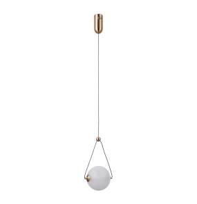Lampa wisząca Rastia PND-34361-S-HBR-OPAL oprawa w kolorze złotym ITALUX