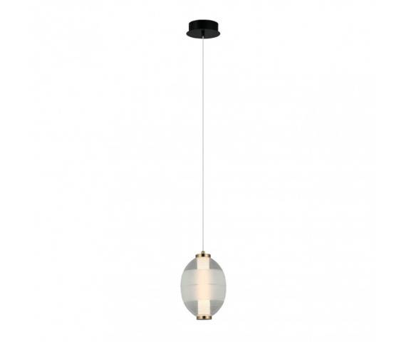 Lampa wisząca Rinot PND-45372-1-WH-CL oprawa w kolorze czerni i złota ITALUX