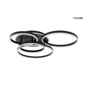 MOOSEE lampa sufitowa / plafon RINGS 5    czarna