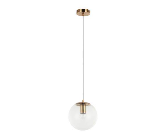 Lampa wisząca Sarpo PND-58867-1S-BK-BRO oprawa w kolorze czerni i mosiądzu ITALUX