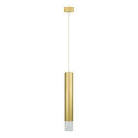 Lampa wisząca TUBI ML8876 oprawa w kolorze złotym MILAGRO