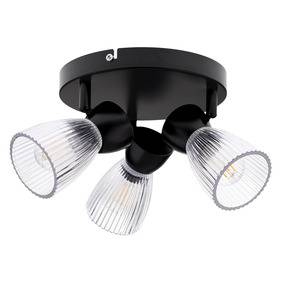 Plafon z reflektorami BEST ML9973 oprawa w kolorze czarnym MILAGRO