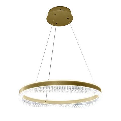 Lampa wisząca PRECIOSA ML0999 oprawa w kolorze złotym MILAGRO 