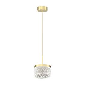 Lampa wisząca ELEGANCE ML0995 oprawa w kolorze złotym MILAGRO