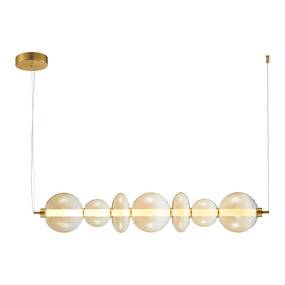 Lampa wisząca DAPHNE ML0349 oprawa w kolorze złotym MILAGRO