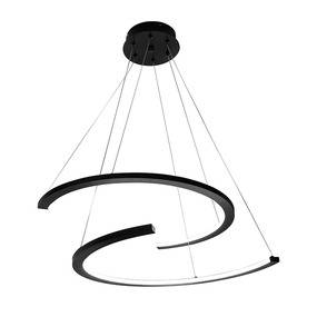 Lampa wisząca DOUBLEMOON ML1178 oprawa w kolorze czarnym MILAGRO