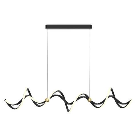 Lampa wisząca COLIA ML1182 oprawa w kolorze czarnym MILAGRO