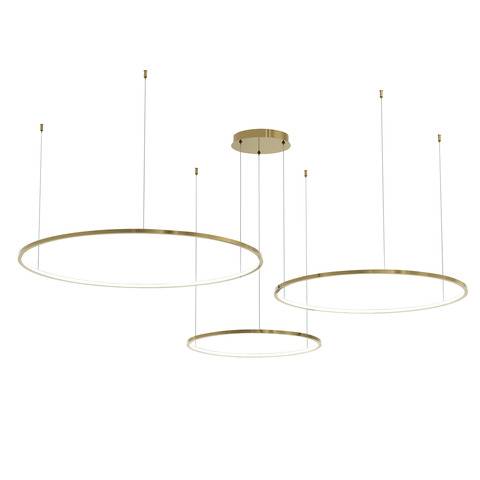 Lampa wisząca Saturno ML0847 prawa w kolorze złotym MILAGRO