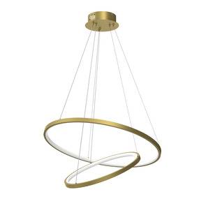 Lampa wisząca HOOP ML1546 oprawa w kolorze złotym MILAGRO