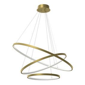Lampa wisząca HOOP ML1547 oprawa w kolorze złotym MILAGRO