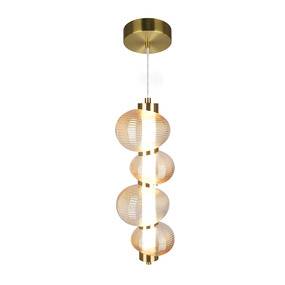Lampa wisząca BOLLA GOLD ML1422 oprawa w kolorze złotym MILAGRO