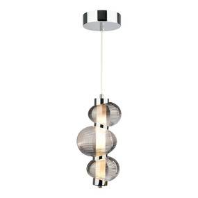 Lampa wisząca BOLLA SMOKED ML1425 oprawa chromowana MILAGRO