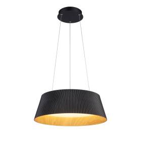 Lampa wisząca FRILL LED czarna 45 cm