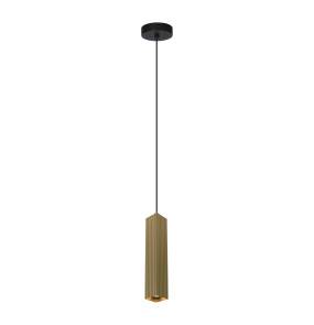 Lampa wisząca Tecno PND-37492-1-GD oprawa w kolorze czerni i złota ITALUX