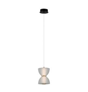 Lampa wisząca Tica PND-83949-1-BK oprawa w kolorze czerni i złota ITALUX