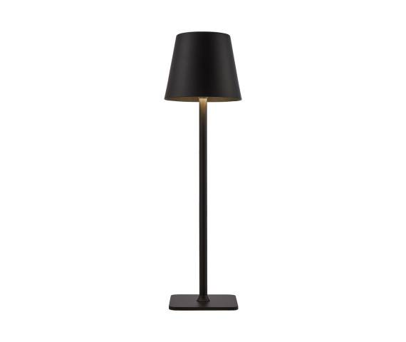 Zewnętrzna lampa stołowa Atlis TB-2821-BK oprawa w kolorze czarnym ITALUX