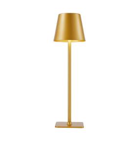 Zewnętrzna lampa stołowa Atlis TB-2821-GD oprawa w kolorze złotym ITALUX