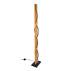 Lampa podłogowa Conato FL-23848-30W-BK-GD oprawa w kolorze czerni i drewna ITALUX