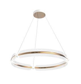 Lampa wisząca Faris PND-62738-53W-3K-GD oprawa w kolorze bieli i złota ITALUX