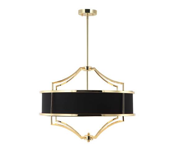 Lampa wisząca Stesso Gold Nero S OR84153 oprawa w kolorze czarnym OPEN DESIGN 