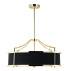 Lampa wisząca Stanza Gold Nero M OR84146 oprawa w kolorze czarnym OPEN DESIGN 