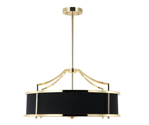 Lampa wisząca Stanza Gold Nero M OR84146 oprawa w kolorze czarnym OPEN DESIGN 