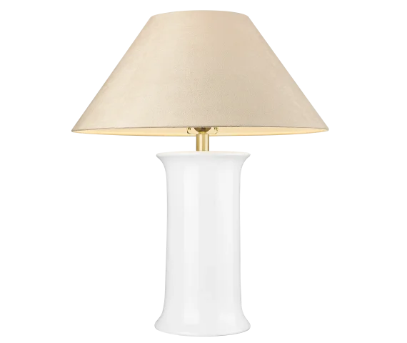 Lampa stołowa MONROE T01869BR-WH oprawa w kolorze białym COSMOLight