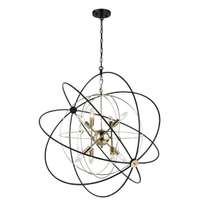 Lampa wisząca ROXBURY P08593AU oprawa w kolorze czarnym COSMOLight