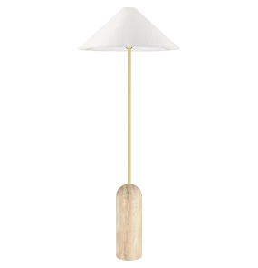 Lampa podłogowa LOXLEY F01463BR-WH oprawa mosiężna COSMOLight 