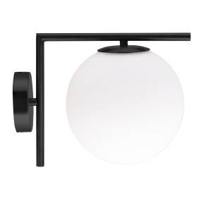 Lampa ścienna SOLARIS czarna 22 cm