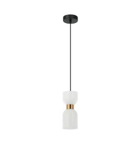 Lampa wisząca Monza PND-57602-1-BRO oprawa w kolorze czerni i złota ITALUX