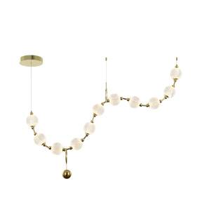 Lampa wisząca Morano PND-93829-44W-3K-GD oprawa w kolorze złotym ITALUX