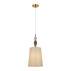 Lampa wisząca Moren PND-84678D-AB oprawa w kolorze antycznego brązu z morelowym abażurem ITALUX