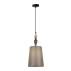 Lampa wisząca Nerom PND-22374C-BK oprawa w kolorze czarnym z szarym abażurem ITALUX