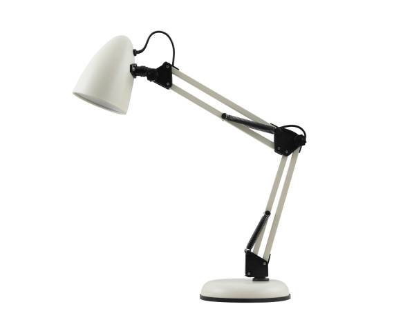 Lampka biurkowa Notari TB-29928-BG oprawa w kolorze bieli i czerni ITALUX