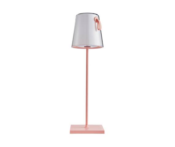 Zewnętrzna lampa stołowa Ostap TB-2749-PK oprawa w kolorze różowym ITALUX