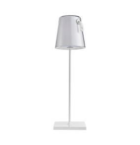 Zewnętrzna lampa stołowa Ostap TB-2749-WH oprawa w kolorze białym ITALUX