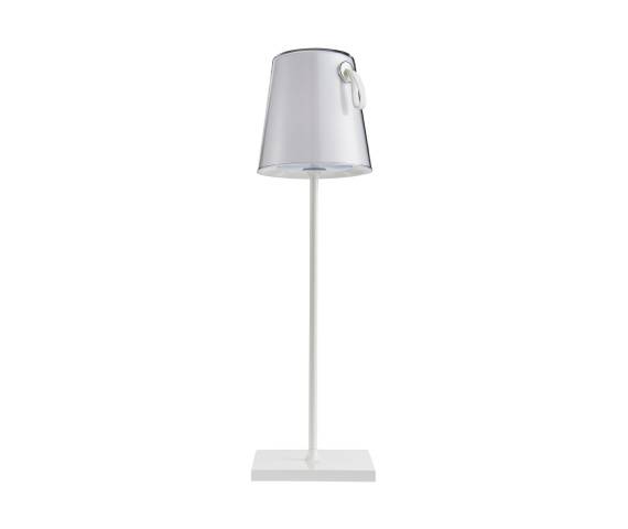 Zewnętrzna lampa stołowa Ostap TB-2749-WH oprawa w kolorze białym ITALUX