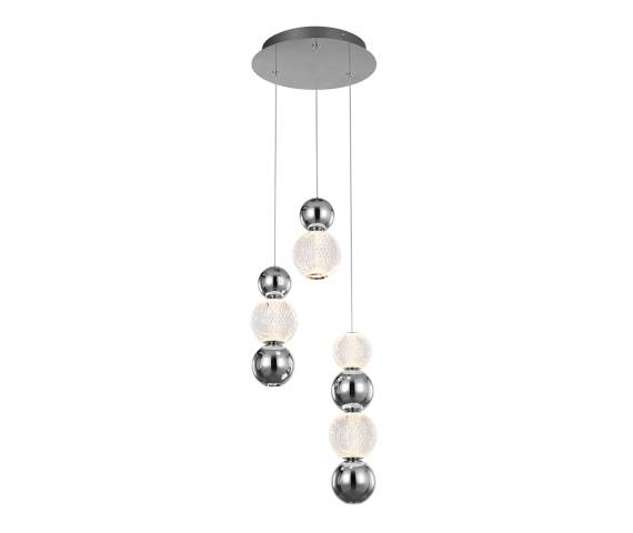 Lampa wisząca Oter PND-83728-21W-3K-CH oprawa w kolorze chromu ITALUX