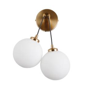 Kinkiet Perlos WL-54456-2-HB oprawa w kolorze miodowego mosiądzu ITALUX