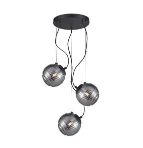 Lampa wisząca Perona PND-92389-3A-BK oprawa w kolorze czarnym ITALUX