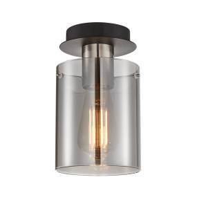Lampa sufitowa Sardo SPL-5581-1SC-SC-SG oprawa w kolorze satynowego niklu z dymionym kloszem ITALUX