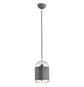 WYPRZEDAŻ Lampa wisząca ANDROS 3590 oprawa w kolorze antracytowym z elementami chromu ARGON