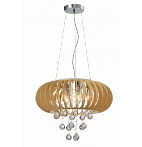 WYPRZEDAŻ Lampa wisząca LAZZAR P8244-6L_NEW Auhilon oprawa drewniana