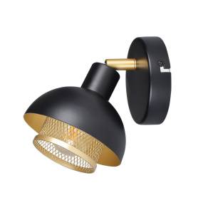 Reflektor Savio SPL-27357-1-BK-GD oprawa w kolorze czerni i złota ITALUX
