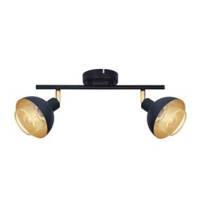 Listwa sufitowa Savio SPL-27357-2-BK-GD oprawa w kolorze czerni i złota ITALUX