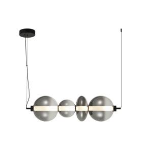 Lampa wisząca Sonte PND-24352-36W-BK-SG oprawa w kolorze czarnym ITALUX