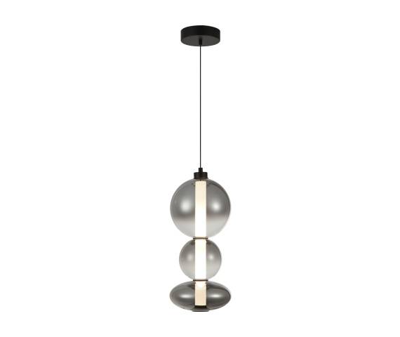 Lampa wisząca Sonte PND-24352V-24W-BK-SG oprawa w kolorze czarnym ITALUX