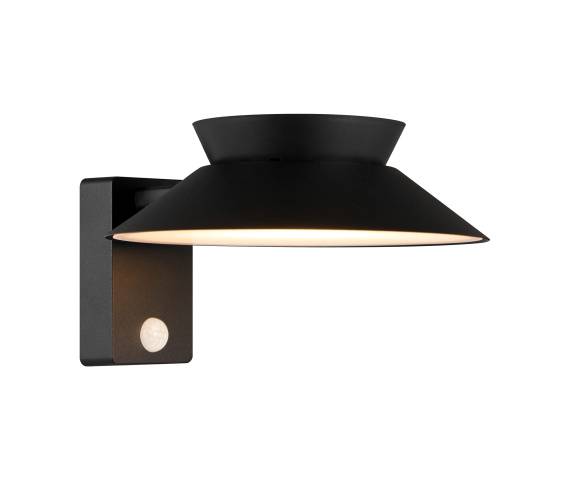 Zewnętrzny kinkiet solarny JUSTINA  2418071003 oprawa w kolorze czarnym z czujnikiem ruchu NORDLUX